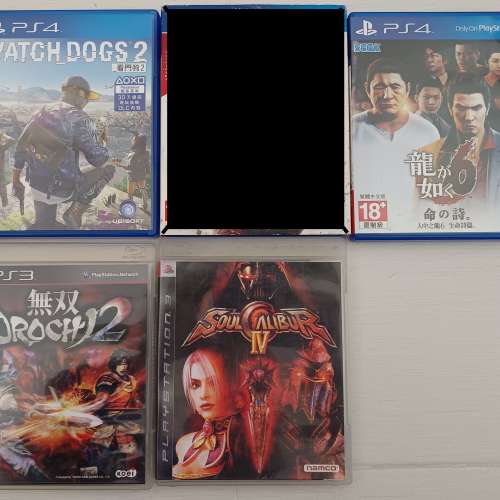 Playstation PS4每個game$70,PS3 $40,碟無花