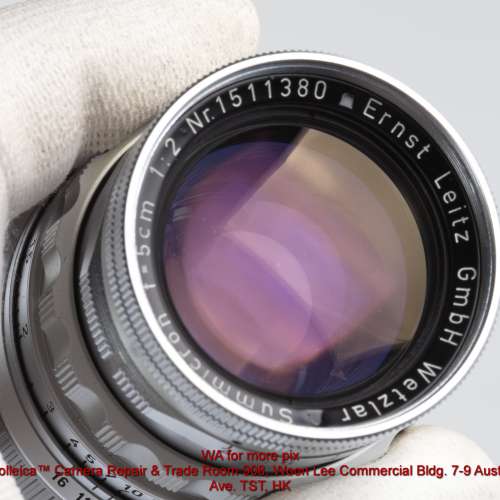 Beautiful Leica Summicron 50 f2 Scallop Rigid Transitional Coating, All Original