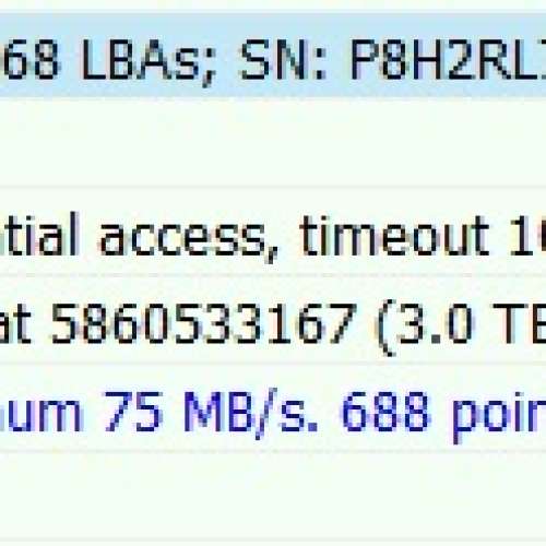 已使用 二手 硬碟 HGST 3TB HDD HD HARDDISK SATA