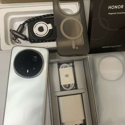 99%New Honor Magic 8 Pro 5G Dual Sim + eSIM 512GB (12GB RAM) BKQ-N49 Sky Cyan