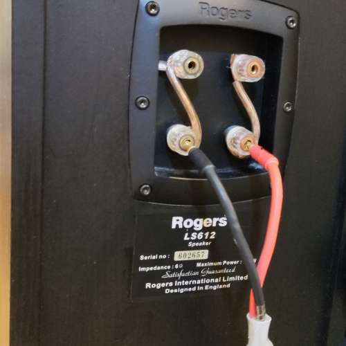 Rogers 二路座地音箱，八吋低音，正常，箱體實淨超重，內有隔音棉