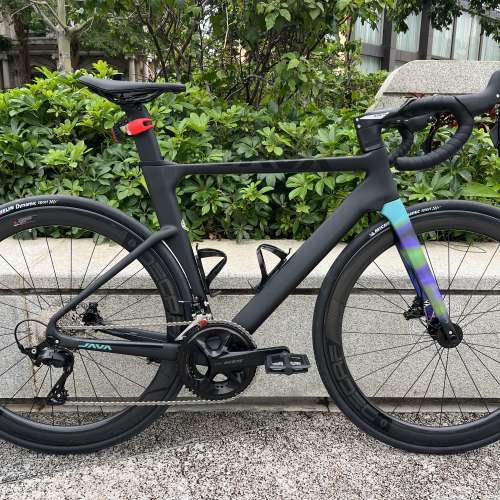 消光黑色 51碼 JAVA FUOCO TOP 火6 24速 油剎桶軸 碳刀碳纖維公路車 送水架前後蛙燈