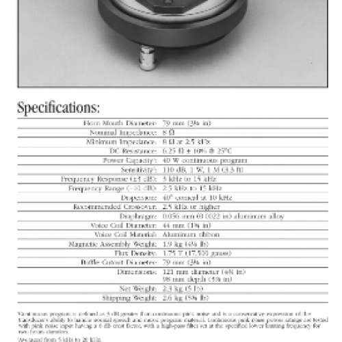 JBL MODEL 2402H