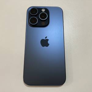 iPhone 15 pro 128gb 藍色 eSim + 一張實體sim 電池100%充電4次 what app 6497 664...