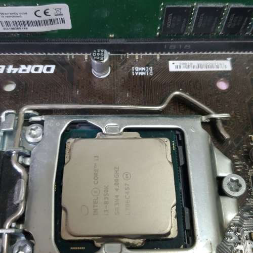 Intel Core i3-8350K cpu + MSI H310M PRO-VH mATX + ADATA 8GB DDR4-2400 ram
