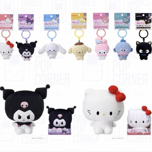 (接受預訂) TAKARA TOMY🇯🇵SANRIO - PuniCommu, Plush toy + keychain
