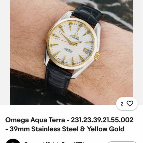 好𠃊靚😆 omega 23133392155002 18K黃金鋼 少有貝母面鑽石字 出世咭 原裝盒 $26888