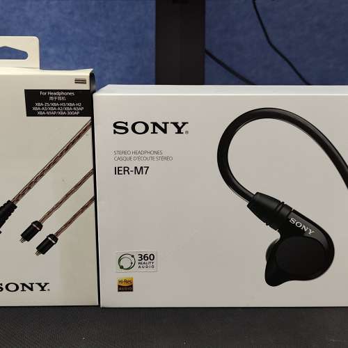 Sony IER-M7 耳機 + Sony原裝金寶 MUC-M12SB1 4.4 平衡升級線