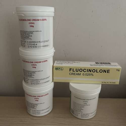 Fluocinolone Cream濕疹藥膏 0.025% 100g, 15g 及0.005% 100g
