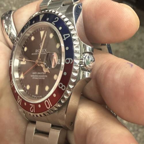 Rolex 16710 百事圈 t25面 微黃夜光 78360帶12格 $79999