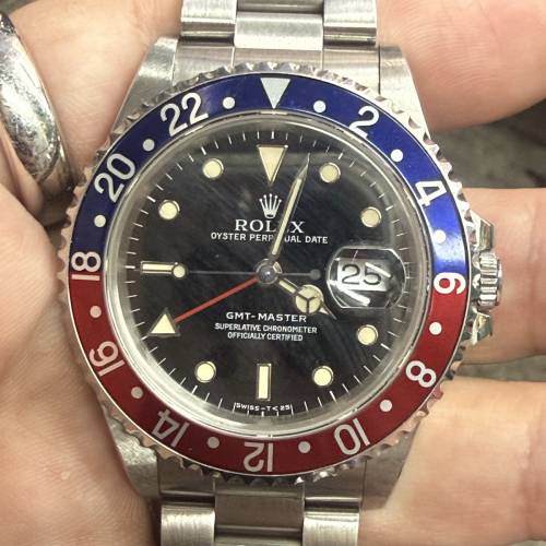 Rolex 16710 百事圈 t25面 微黃夜光 78360帶12格 $79999
