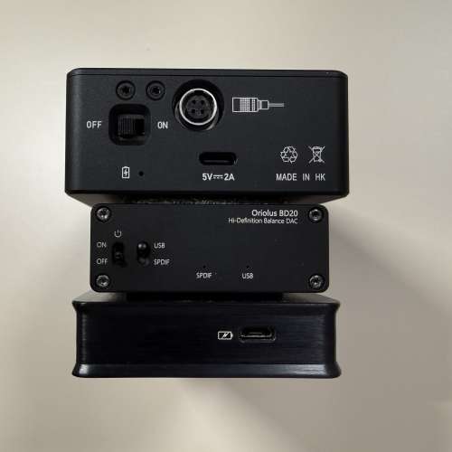 Oriolus BD20 解碼器 + AROMA A100 TB平衡耳放 + Aune B1S 單端耳放