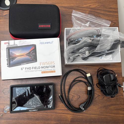 富威德 FEELWORLD FW568S 6寸摄影监视器｜SDI/HDMI双接口｜全套配件齐