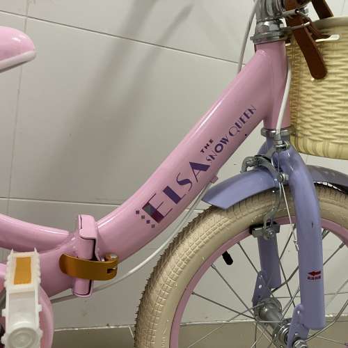 Disney Elsa 公主 兒童單車 連輔助轆 (kid bike bicycle 迪士尼）
