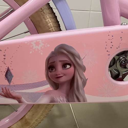 Disney Elsa 公主 兒童單車 連輔助轆 (kid bike bicycle 迪士尼）