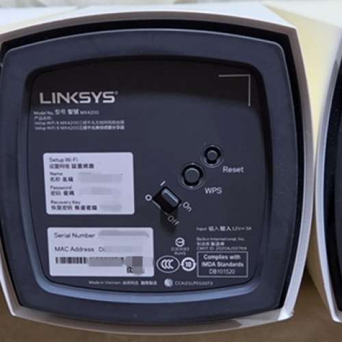 Linksys Velop MX4200 WIFI 6 MESH 路由器 3隻