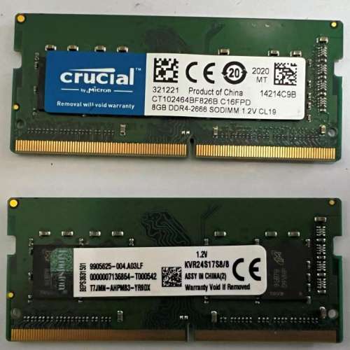 Sodimm DDR4 8gb x 2