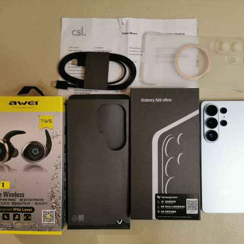 有單, 新淨,1TB,香港行貨,藍色Samsung s26u s26 ultra dual 雙卡 5G, 有盒有單