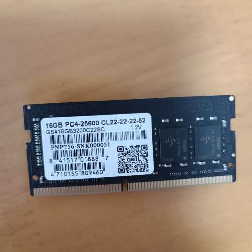 Geil 16GB DDR4 3200MHz SO-DIMM 筆記本記憶體