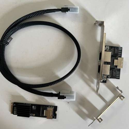 m.2 轉 兩口 1gb intel i350 server lan
