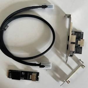 m.2 轉 兩口 1gb intel i350 server lan