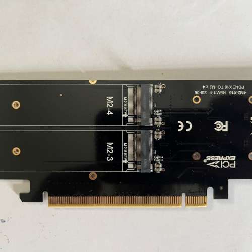 pcie x16 轉 m,2 nvme x 4