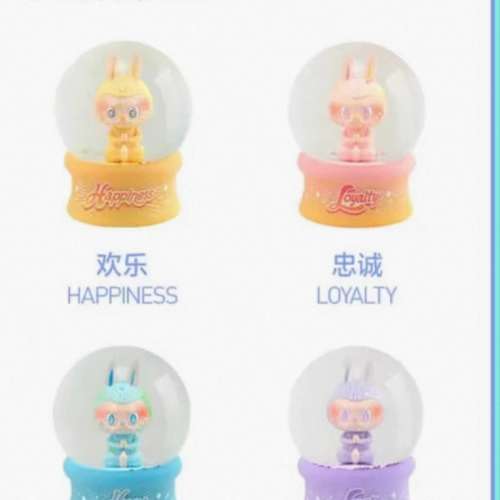 全新 pop mart Labubu 3.0 水晶座