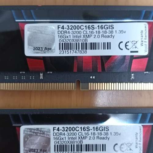 G.Skill Aegis DDR4 32GB RAM （16x2）3200Mhz