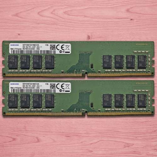 Samsung 三星 DDR4 8GB Ram 長記憶體一對
