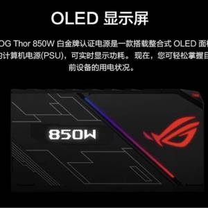 ASUS华硕ROG雷神一代1200W带LED显示功耗