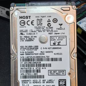 HGST 2.5吋 1TB 5400RPM HDD