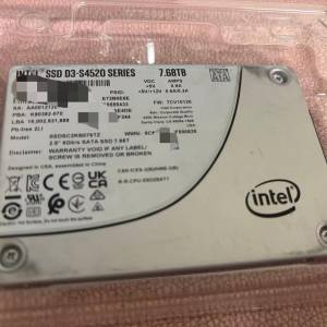 Intel S4520 7.68T 固態硬碟 SSD