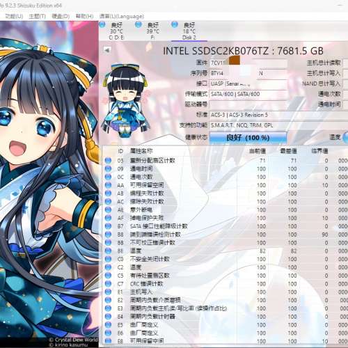 Intel S4520 7.68T 固態硬碟 SSD