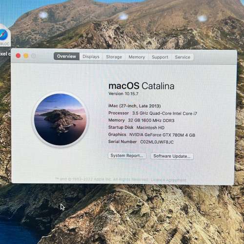 iMac 27-inch 2013 32GB Ram Mon 螢幕