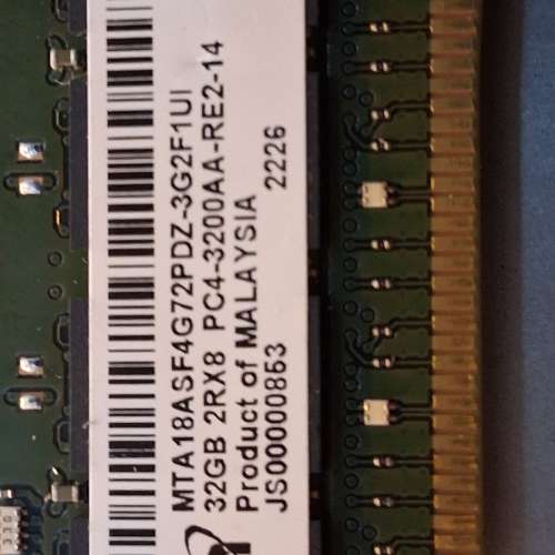 16GB/32GB壞 ECC RAM