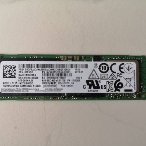 Samsung PM981A 512gb m2