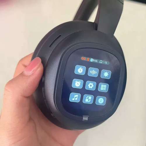 HYUNDAI頭戴式藍牙耳機帶屏幕，HIFI音質雙通道大喇叭，雙耳電話同傳譯