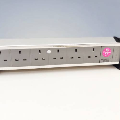 MS HD Power MS-E02SRHK V2 78K 銠鉑金英式六位濾波插座