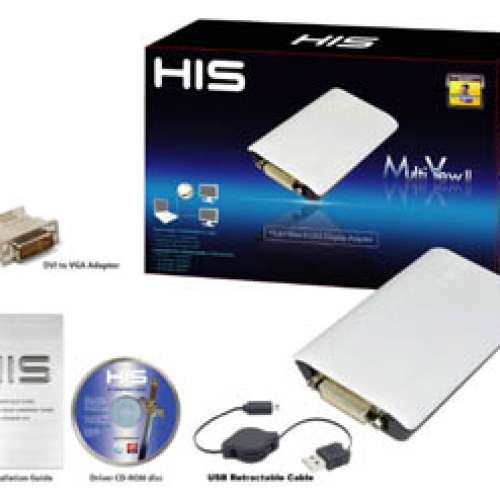 HIS HIS Multi-View II DVI USB 2.0 Adapter HMV2-MAC-PC