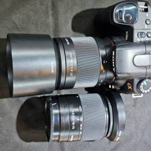 sony a350 功能正常 + 索尼 18-70 壞自動對焦 發黴 可 MF + 55-250 壞自動對焦 發...