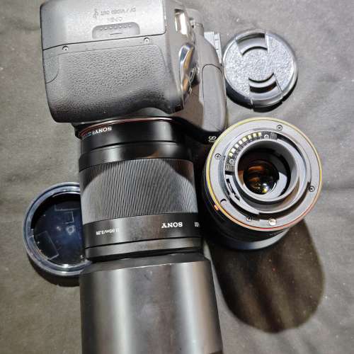 sony a350 功能正常 + 索尼 18-70 壞自動對焦 發黴 可 MF + 55-250 壞自動對焦 發...