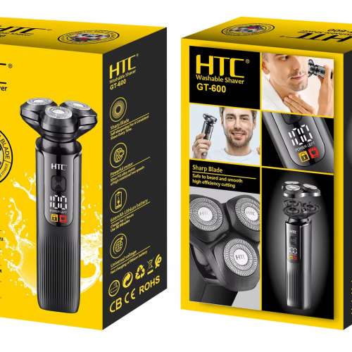 HTC GT-600 Washable Shaver 全水洗不鏽鋼液晶刮鬍刀