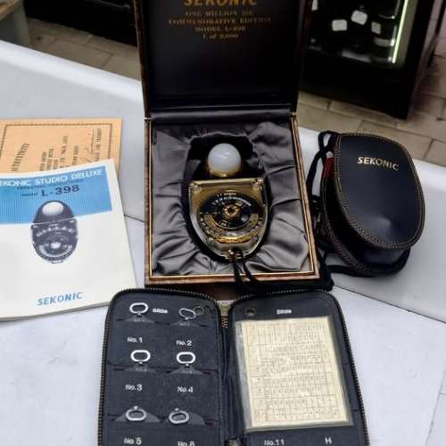 SEKONIC L-398 18K GOLD LIMITED LIKE NEW