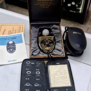 SEKONIC L-398 18K GOLD LIMITED LIKE NEW