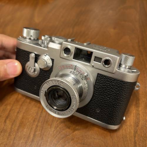 leica iiig with elmar 50/3.5 red scale