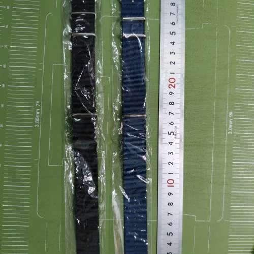 全新 22mm NATO 尼龍帶兩條