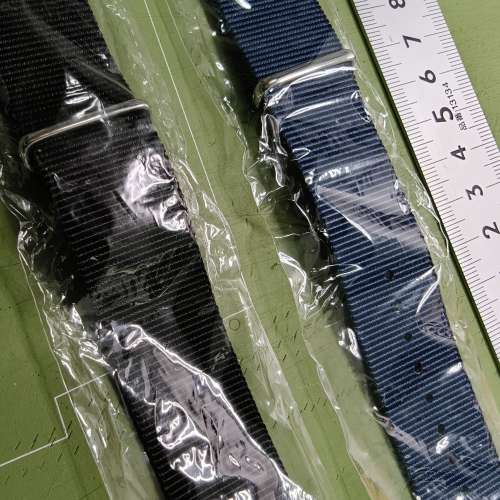全新 22mm NATO 尼龍帶兩條