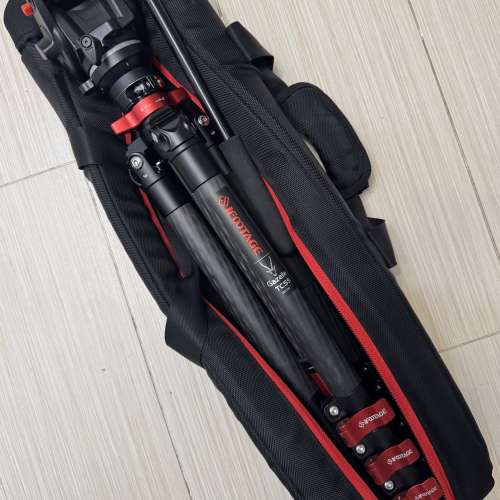 Ifootage TC5S 碳纖腳 連 Manfrotto 701HDV Video Head