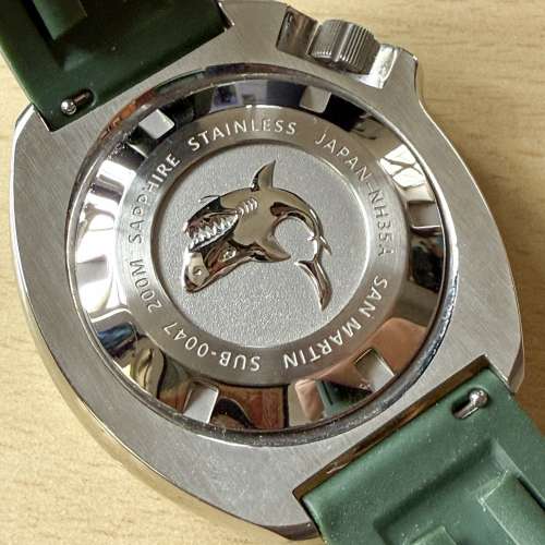 San Martin Diver Watch 军魂手表男自动机械表复古鲍鱼6105定制表潜水表