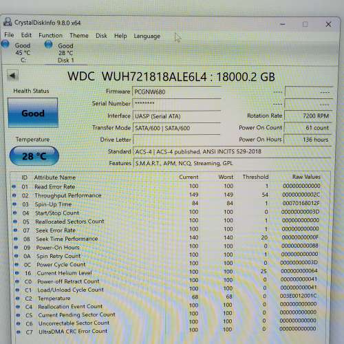 Western Digital 18TB Harddisk
